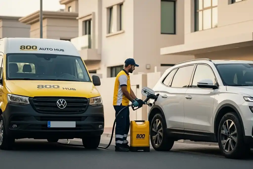 24/7 on-site fuel delivery service across the UAE for petrol and diesel vehicles